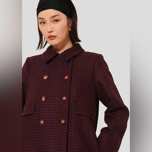 BAIA | Women’s houndstooth wool blazer | size 16w - Picture 1 of 8